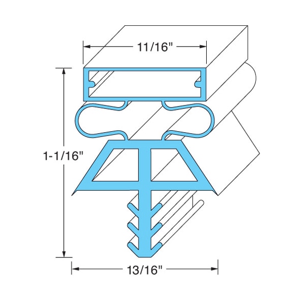 Vollrath Door Gasket 36 1/4" X 78" 22525 - main